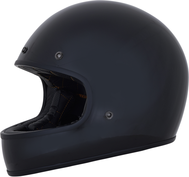 Retro integraal helm - zwart mat