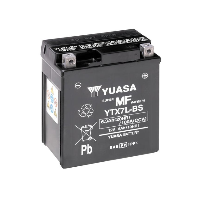 BATTERIE MOTO YTX7L-BS 12V 6ah YUASA