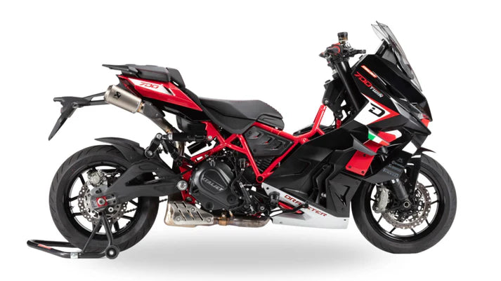 Italjet Dragster 700 Twin - zwart/rood
