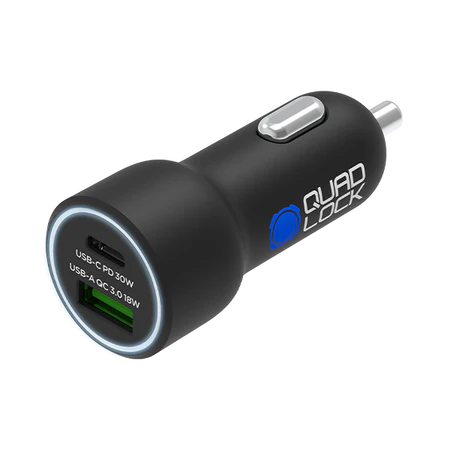Quad Lock Dual USB Charger 12v