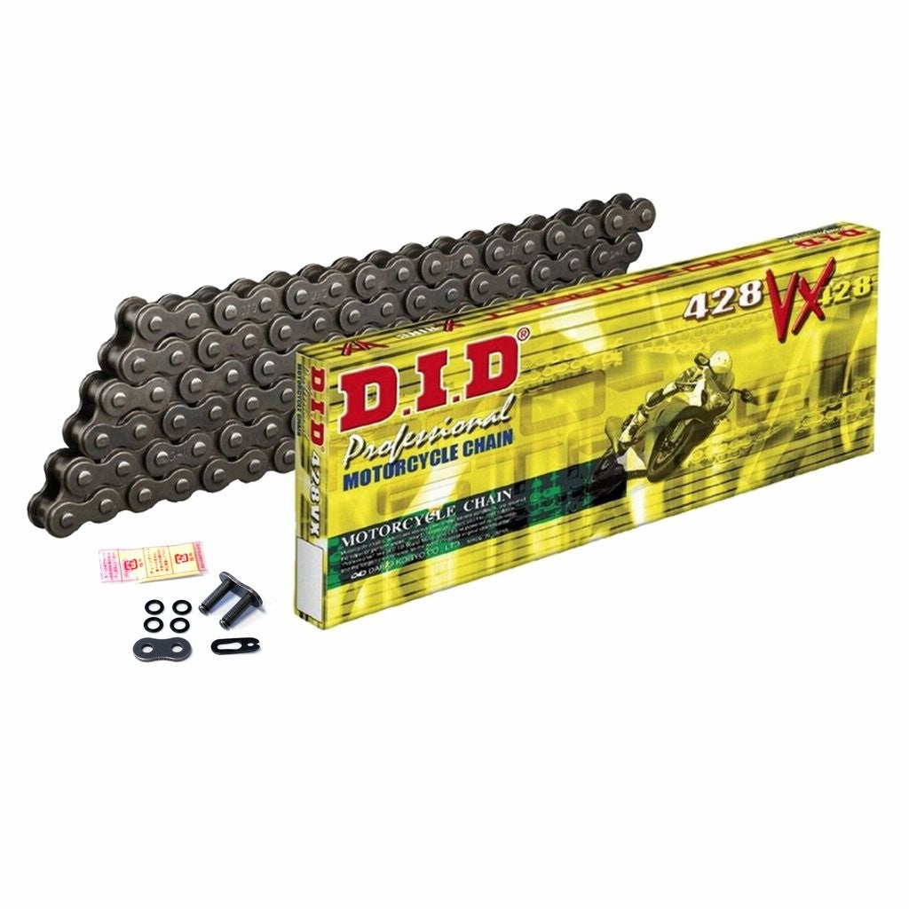 DID 428 VX goud/zwart 146 schakels (met clips)