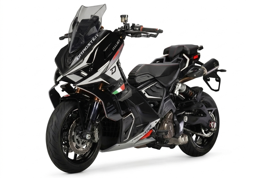 Italjet Dragster 459 Twin - Black/silver