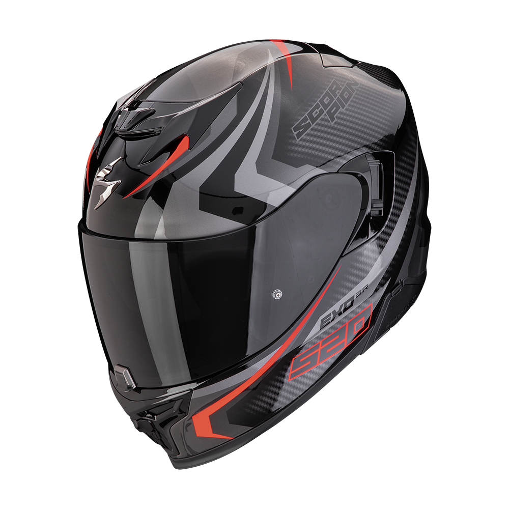 Scorpion Exo-520 EVO Air integraal helm - Zwart/Zilver/Rood