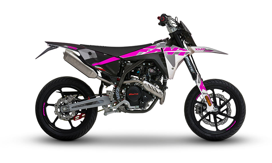 Fantic XMF 125 Performance 4T SM - wit/roze