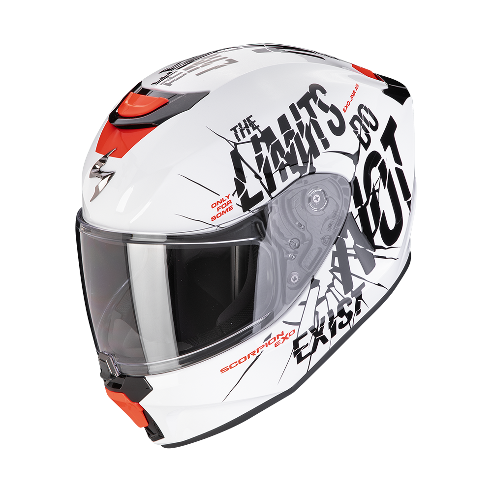 Scorpion Exo-JNR Air Boum integraal helm - Wit