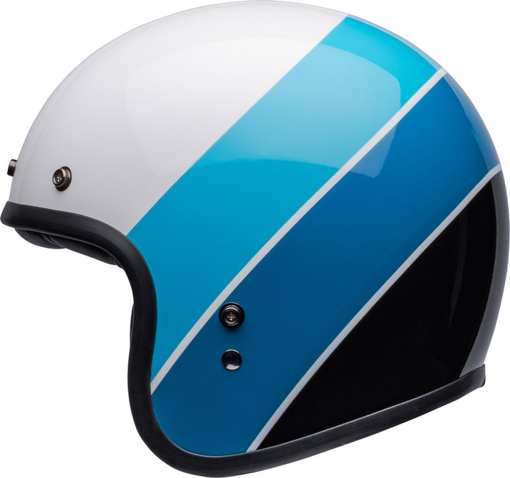 Bell Custom 500 Riff - Gloss White/Blue