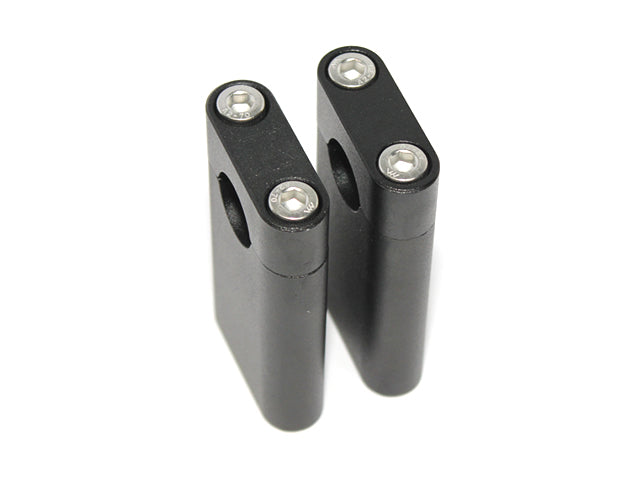 Kepspeed stuurklemmen 75mm hoog - Zwart