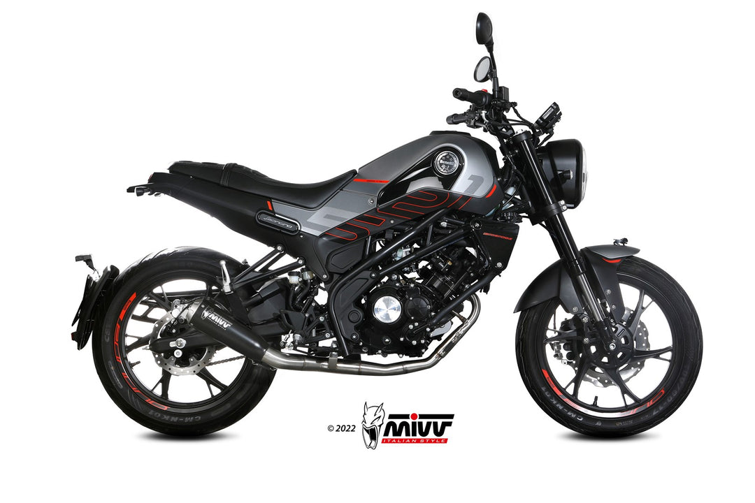 MIVV X-M1 Black uitlaat - Leoncino 125cc
