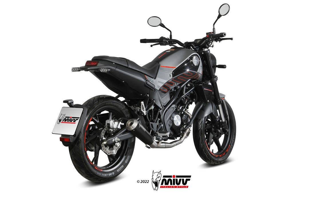 MIVV X-M1 Black uitlaat - Leoncino 125cc