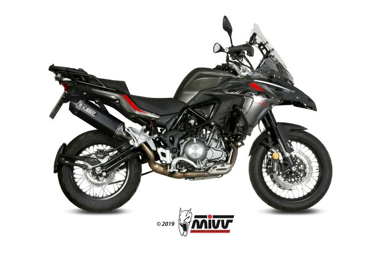 MIVV Black/carbon uitlaat - TRK X 500cc
