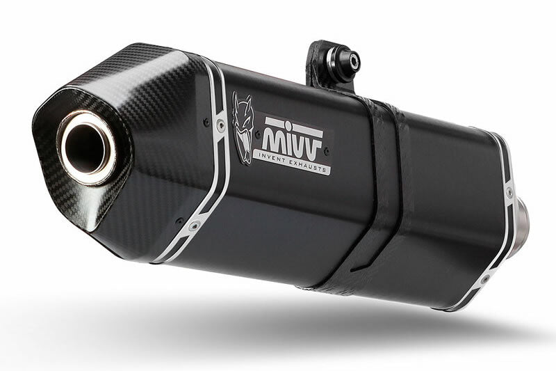 MIVV Black/carbon uitlaat - TRK X 500cc